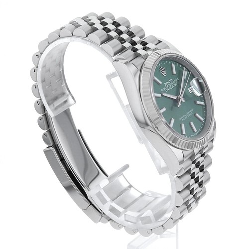 ROLEX DATEJUST 36 126234 Mint green 5 row jubilee bracelet Random Number sec... - Picture 3 of 8