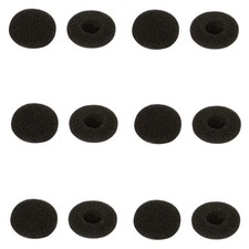 12 Pcs Black Soft Foam Earbuds Cushions Earbud Earpad Ear small, black