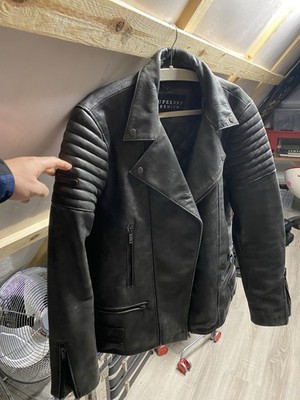 SUPERDRY PREMIUM Leather Jacket Gr XL