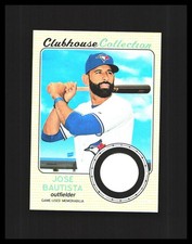 2017 Jose Bautista Topps Heritage High # Clubhouse Collection #CCR-JB Blue Jays