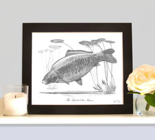THE LORD OF THE MANOR Limited Edition Robin Woolnough Carp Art Print
