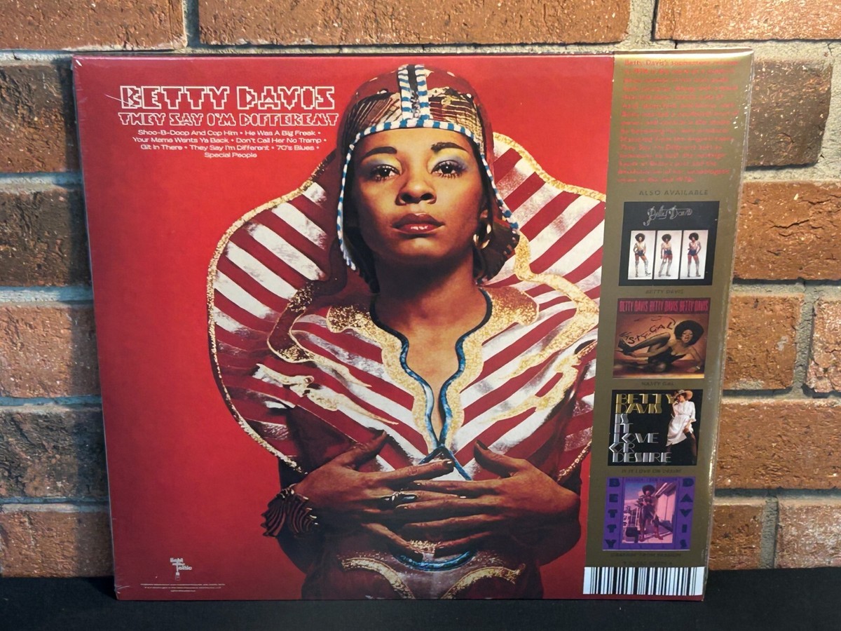 BETTY DAVIS - They Say I'm Different, Ltd BLACK VINYL LP Gatefold