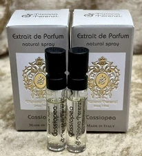 Tiziana Terenzi Cassiopea Extrait de Parfum 2X Sample Vial Spray 1.5ml / 0.05 oz