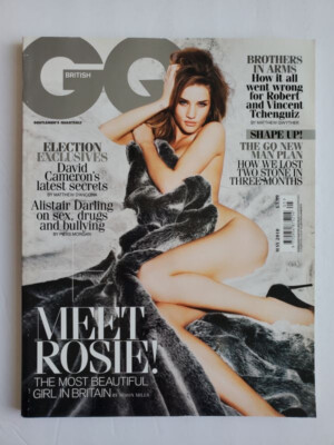 2010 UK GQ mag ROSIE Huntington Whiteley Matthew Goode Ricky Gervais Megan FOX