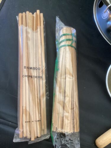 Taylor NG Taiwan 9 Piece Cooking Wok Set Plus Extra Chinese Bamboo Chopsticks - Picture 3 of 10