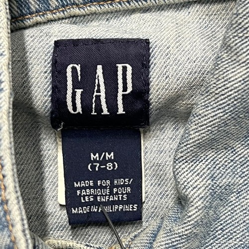 GAP Button Down Long Sleeve Blue Denim Jean Jacket Girl's Size Medium - Picture 6 of 10