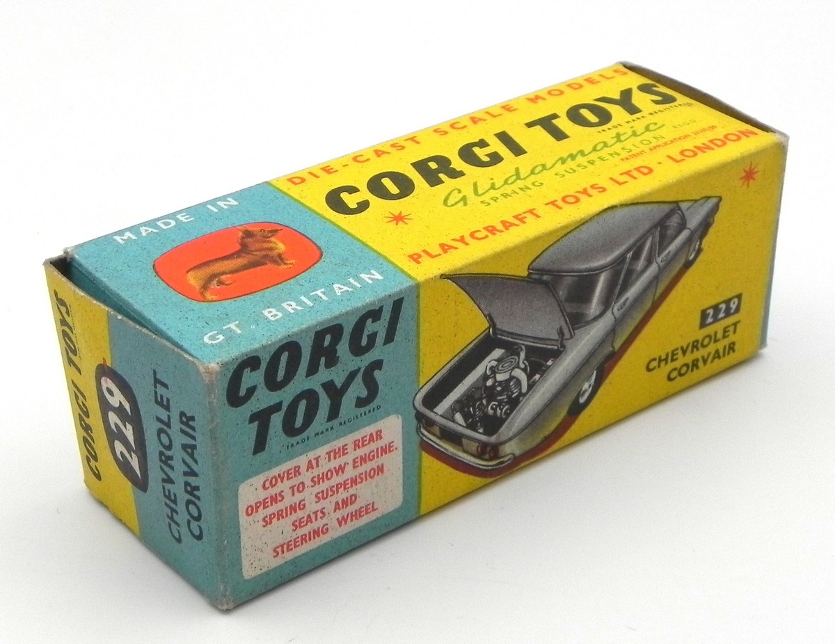 Corgi Toys Chevrolet Corvair MPN 229 MIB 1960 Diecast 1:43 Modèle