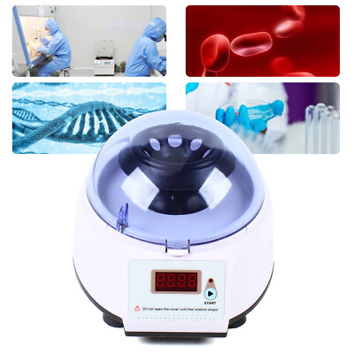 Plasma PRP Microcentrifuge High-speed LCD Display Centrifuge Lab & 2 Rotor New