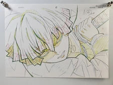 Ufotable Demon Slayer Print Key Frame Art Sheet - Zenitsu Agatsuma