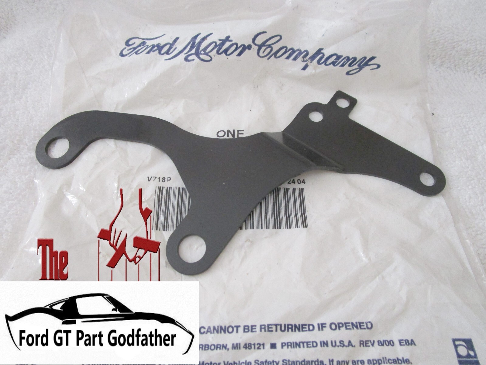 2005,2006 FORD GT GT40 WINDSHIELD WASHER FILL CLUTCH BRACKET OEM 05/06