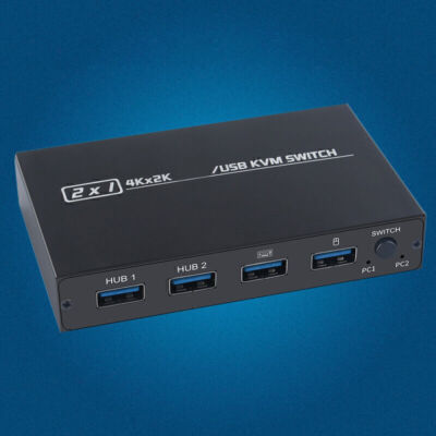 4K USB HDMI-kompatibler KVM Switch Box Switcher Splitter für 2 PC Sharing Mouse