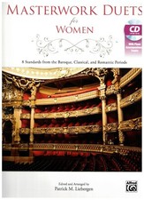 MASTERWORK DUETS FOR WOMEN BOOK VOCAL BAROQUE CLASSICAL ROMANTIC VOICE BRAND NEW