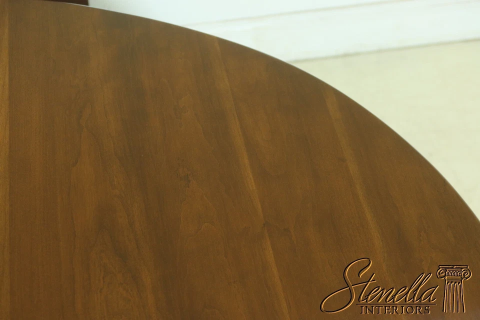 LF53946EC: Mesa de comedor ovalada antigua de cereza con remolque Stauston Foto 4 de 4