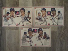 3 -1984  Braves  Pizza  Hut  Place  Mats (DALE MURPHY/BOB HORNER/CHRIS CHAMBLISS