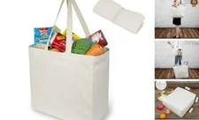  | 6 | 1Pack Reusable Grocery Shopping totes, Foldable Canvas Bags (Pack of) 2