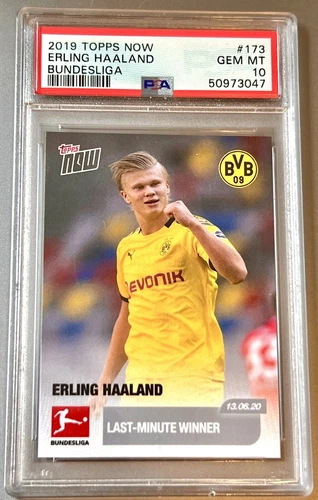 PSA 10 RC Erling Haaland 2019 Topps Bundesliga Last Minute Winner Rookie BVB QTY