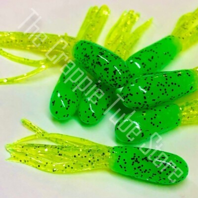 1.5'' Pro Series Crappie Tube 50 Pack   Kryptonite