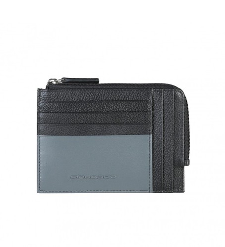 Portefeuille Volcom 2 Plis - Toile Gris Perle, Noir Et Rouge - Unisexe