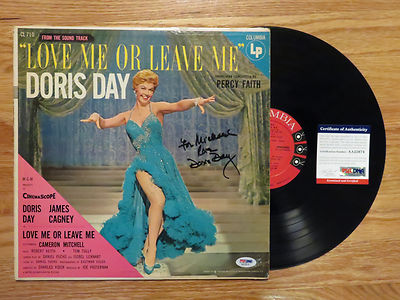 DORIS DAY signed LOVE ME OR LEAVE ME 1955 Record / Album PSA AA22674 ...