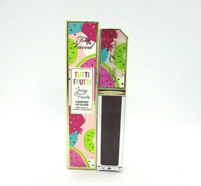 Too Faced Tutti Frutti Juicy Fruits Comfort Lip Glaze ~ Who Gives A Fig? ~ 7 ml