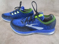 Brooks Running Shoes Men 8 D Medium Bedlam Blue Green NO INSOLES
