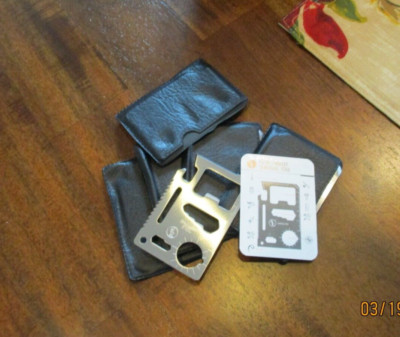 5 pcs Multi function 11 in 1 Wallet survival tool credit card size XMAS STUFFER
