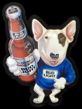 STICKER Bud Light - Spuds MacKenzie Die Cut Vinyl STICKER Budweiser Beer