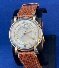 Le Coutre (Jaeger) Mens Alarm Watch - 10k Gold Filled - fully working 1949