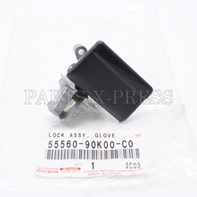 OEM GENUINE TOYOTA LAND CRUISER GLOVE BLACK COMPARTMENT DOOR LOCK