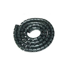 Guaina raccogli copri mangia cavi fili copricavi Ø 2,5cm.  Nero, lungh. 1 Metro