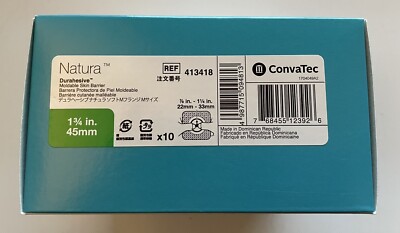 CONVATEC 413418 Natura Durahesive Moldable Skin Barrier 1-3/4  Wafers - NIB (10)