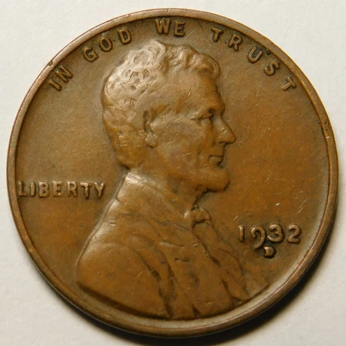 1932 D Lincoln Wheat Cent VF-EF "Actual Coin Pictured"