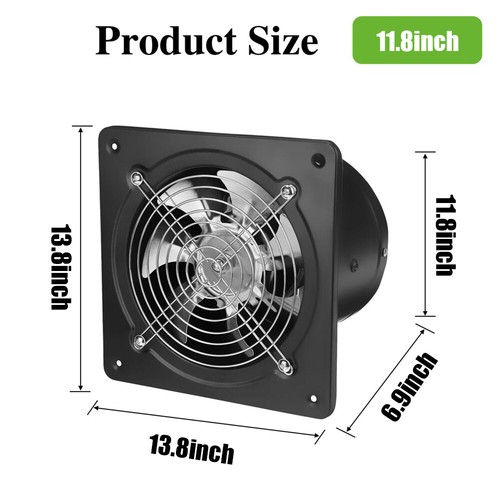 6-14" Exhaust Fan Ventilation Extractor Fan 110V Wall Mounted Blower Duct Fan - Picture 11 of 13