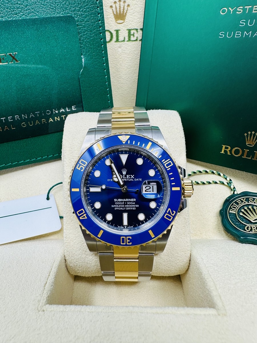 Rolex Submariner Date 41MM Blue Dial Two-Tone 126613LN Complete