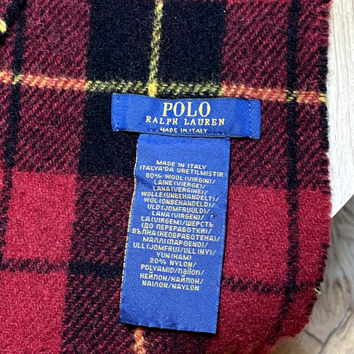 ๐ Vintage Polo Ralph Lauren Virgin Wool Scarf Neckwear - Picture 6 of 8