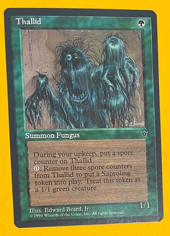 MTG THALLID (Beard) Fallen Empires (Wyvern Back) (OldManMTG 007-580) - Image 2 of 4