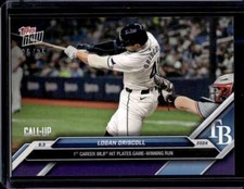 2024 Topps Now #644 Logan Driscoll Purple Parallel #d /25 RC