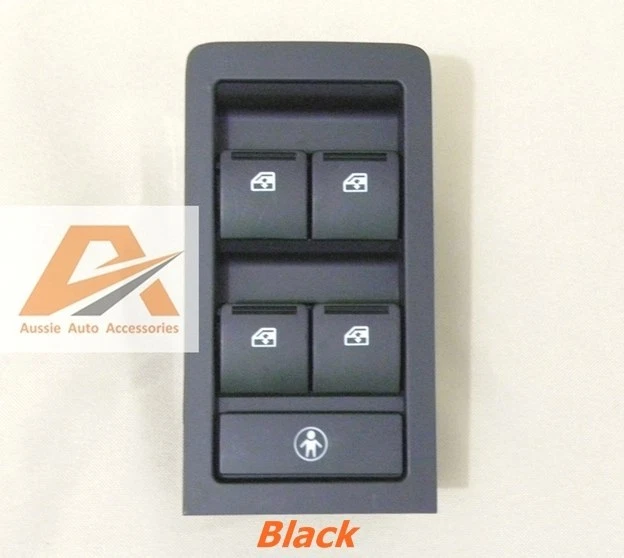 HOLDEN COMMODORE VY VZ POWER WINDOW MASTER SWITCH 4 BUTTON BLACK