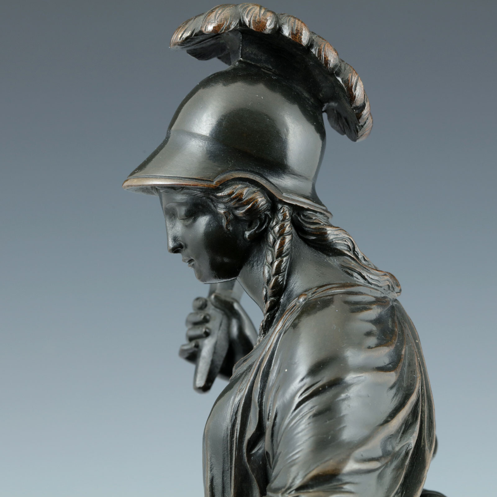 Minerva und Amor nach S. Boizot Mitte 19. Jh Fondeur Graux Marly Paris