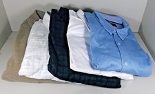 LOT OF FIVE MEN'S SHIRTS SIZE XL LONG SLEEVE VARIOUS COLORS JOHNSTON MURPHY