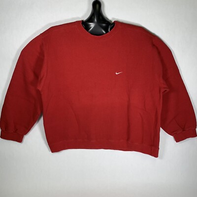 nike red crewneck sweatshirt