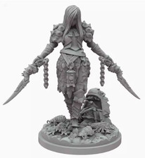    Kingdom Death 30mm Base  Woman Soldier Warrior Unbuild WH508