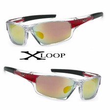 Mens Wrap Around Sunglasses Fashion Designer Rectangular Shades Sport Golf