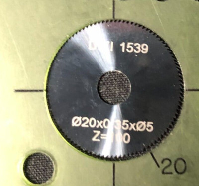 Dixi 20mm x 0.35mm x 5mm 100T Solid Carbide Slitting Slotting Saw