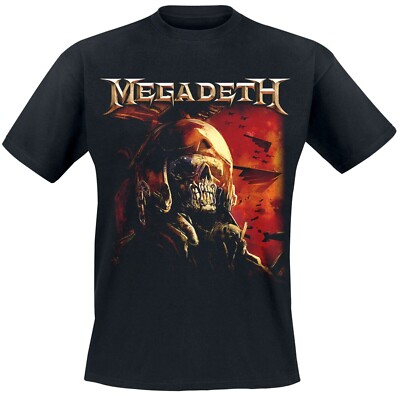 MEGADETH cd lgo FIGHTER PILOT Vic Official SHIRT MD New rust peace sells killing