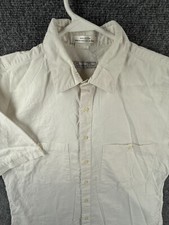 Christian Dior Double Pocket Button Up Shirt Men Cotton Short Sleeve Medium