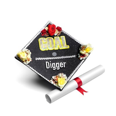 Handmade Graduation Cap Decoration Cap Topper Goal Digger