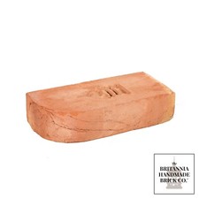 Single Bullnose Brick, Red Handmade Brick 2"