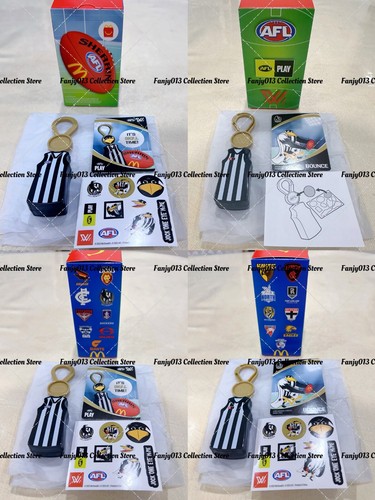 McDonald's Happy Meal Toys 2025 AFL Deportes BOLSA CLIP CON PEGATINAS Y TARJETA - Elige - Imagen 14 de 29