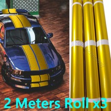 2M 3Roll Ice Film Gold Hood Roof Trunk Full Vehicle Vinyl Sticker DJC A2
